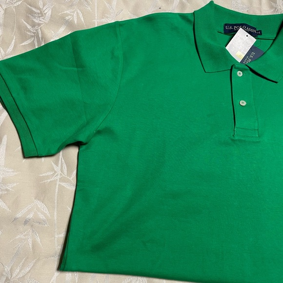 New U.S. Polo Assn Men’s Green Polo Shirt, M - Picture 10 of 15